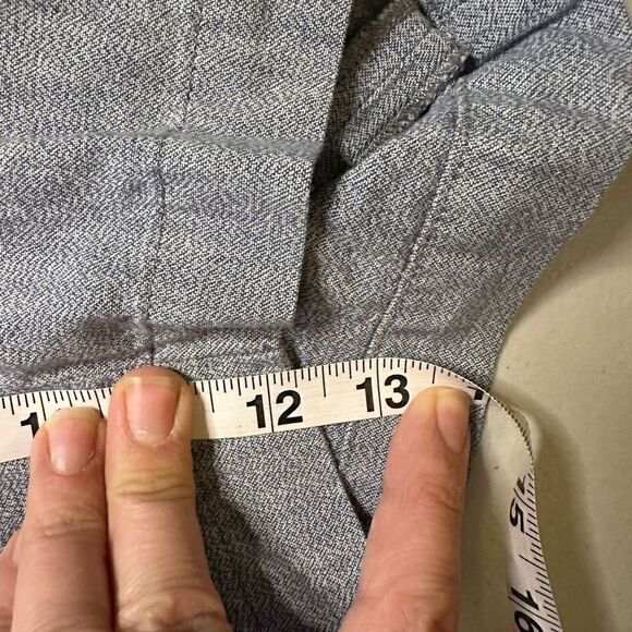 All saints button fly blue blend shorts 32 - Picture 5 of 8